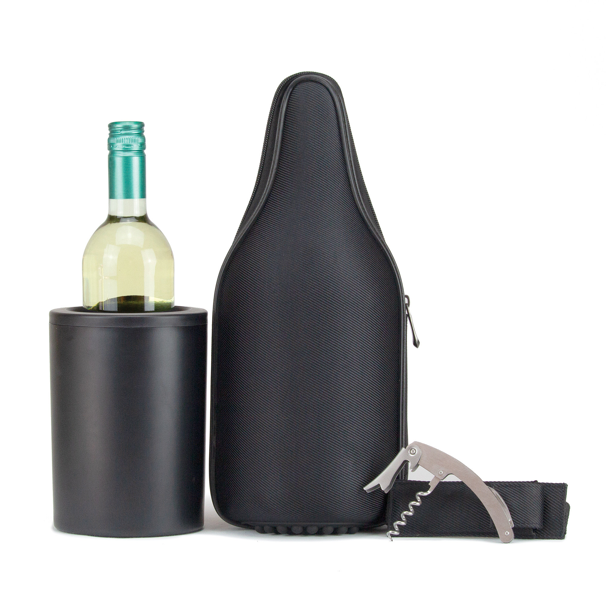 ChillnJoy CaddyO Cloth Wine Tote Iceless Wine Bottle Chiller Set Wayfair